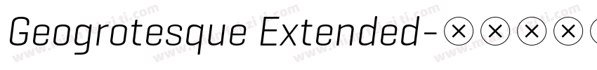 Geogrotesque Extended字体转换